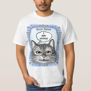Ich lächle Ratten-Katz-T-Shirt T-Shirt