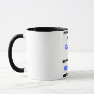 Ich lächle, weil du mein Papa bist. Tasse