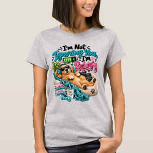 Ich Lade Lustiges Hund-Shirt Auf T-Shirt