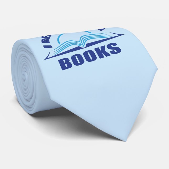 Ich las die Krawatte des verbannten Bücher-blauen  (Gerollt)