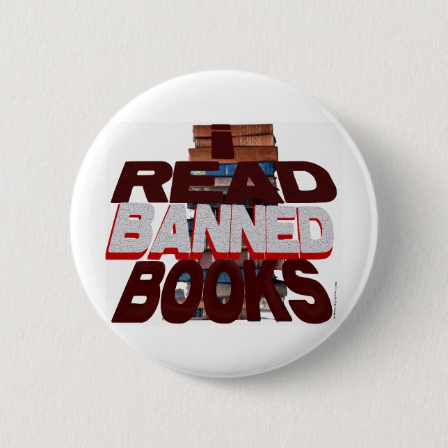ICH LAS VERBOTENE BÜCHER BUTTON (Vorderseite)
