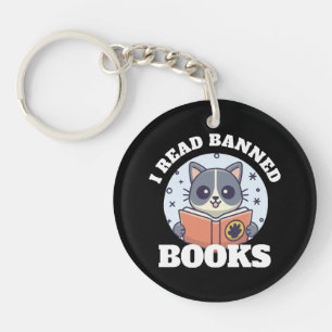 Ich las verbotene Bücher Schlüsselanhänger