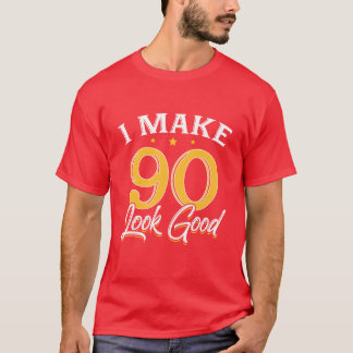 Ich lasse 90 gut aussehen 90 Jahre alter Geburtsta T-Shirt