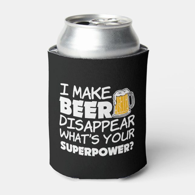 Ich lasse Bier lustig verschwinden Dosenkühler (Kanne Vorderseite)