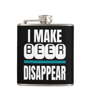 Ich lasse Bier verschwinden Flachmann