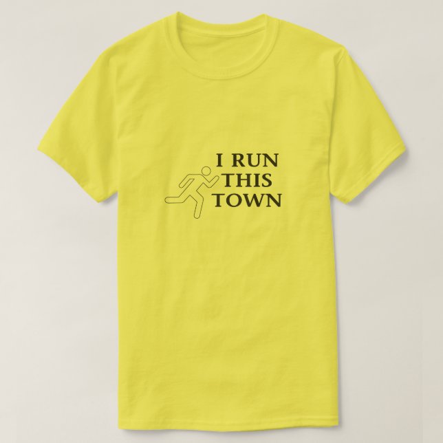 Ich lasse diesen Stadtläufer laufen T-Shirt (Design vorne)