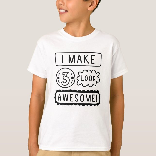 Ich lasse drei Phantastisch aussehen T-Shirt (Vorderseite)