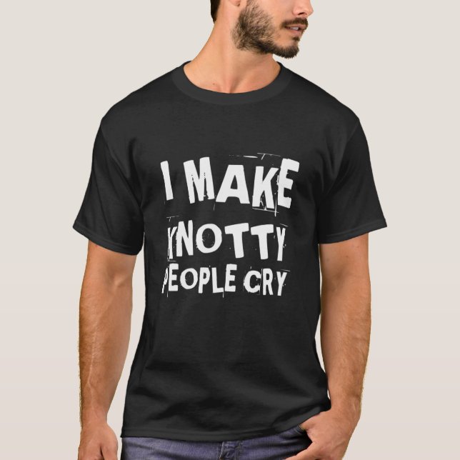 Ich lasse Knotty Leute den Funny Massage Therapeut T-Shirt (Vorderseite)