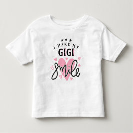 Ich lasse meinen GiGi mit Herzen lächeln Kleinkind T-shirt