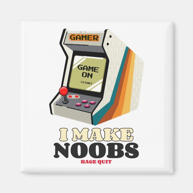 Ich lasse Noobs Rage aufhören Magnet (Vorne)