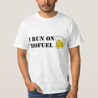 Ich laufe auf biologischer Brennstoff T - Shirt