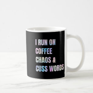 Ich laufe auf dem Kaffeekaos und schreibe Worte lu Kaffeetasse