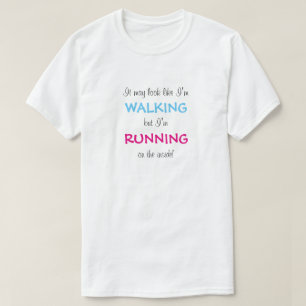 Ich laufe auf der Innenseite T-Shirt
