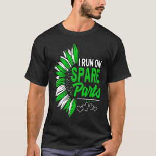 Ich laufe auf Ersatzteilen in der Leber Nierentran T-Shirt