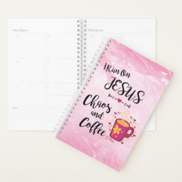Ich laufe auf Jesus, Chaos und Kaffeeplaner Planer