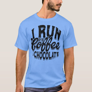 Ich laufe auf Kaffee & Schokolade Cosy Winter Xmas T-Shirt