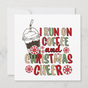 Ich laufe auf Kaffee und Weihnachts-Chef Einladung