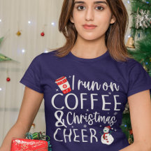 Ich laufe auf Kaffee und Weihnachts-Chef