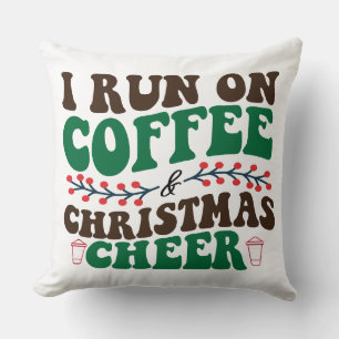 Ich laufe auf Kaffee & Weihnachten, Weihnachten un Kissen