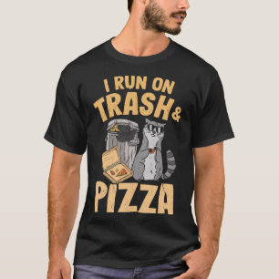 Ich laufe auf Mülleimer und Pizza Raccoon Pullover