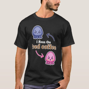 Ich laufe auf Niedlichem, reversiblen Octopus-Kaff T-Shirt