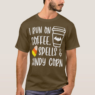 Ich laufe auf Zauber und Zuckermais Herbst T-Shirt