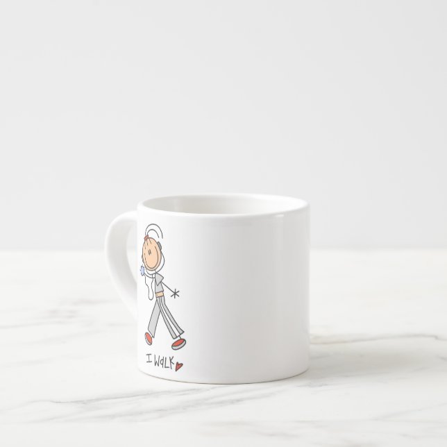 Ich laufe espressotasse (Vorderseite Links)