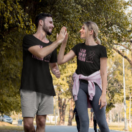 Ich laufe für meinen Freund rosa Ribbon-T - Shirt
