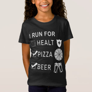 Ich laufe für Pizza und Bier T-Shirt