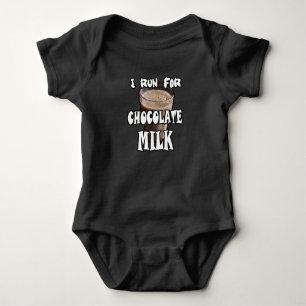 Ich laufe für Schokoladenmilch Laufen Baby Strampler