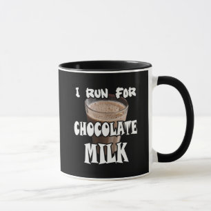 Ich laufe für Schokoladenmilch Laufen Tasse