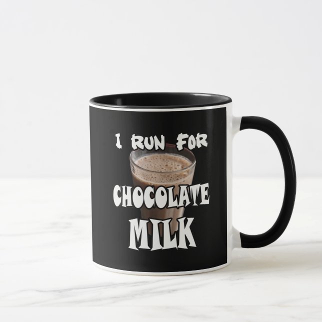 Ich laufe für Schokoladenmilch Tasse (Rechts)