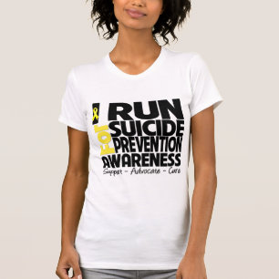 Ich laufe für Selbstmord-Verhinderungs-Bewusstsei T-Shirt