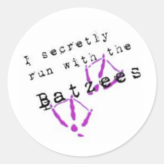 Ich laufe heimlich mit den Batzes Runder Aufkleber