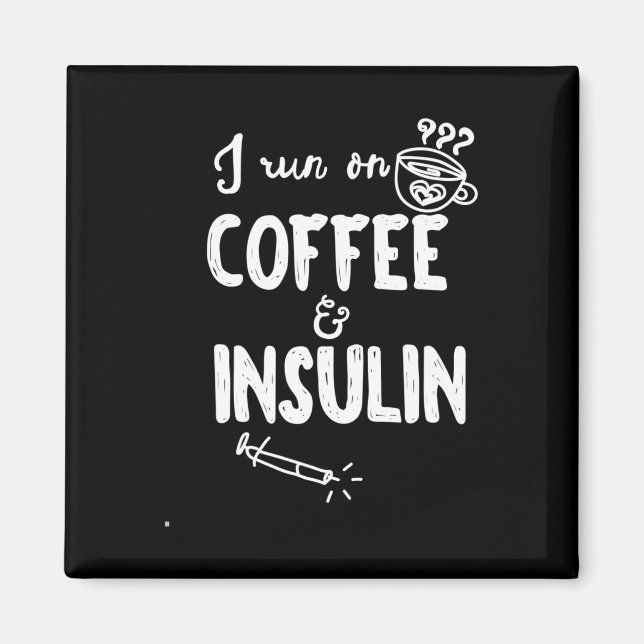 Ich laufe mit dem Programm für Kaffee und Insulin  Magnet (Vorne)