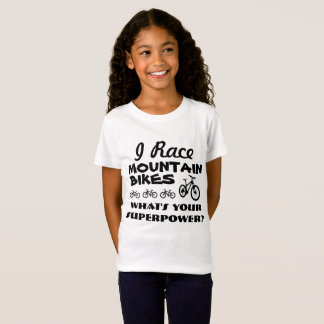 Ich laufe Mountainbiken, was bin Ihre Supermacht? T-Shirt