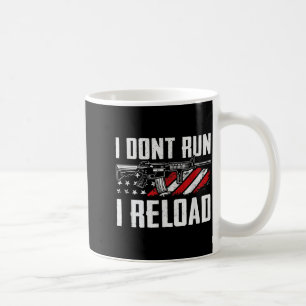 Ich laufe nicht, ich lade nach USA-Flagge Pro-Waff Kaffeetasse