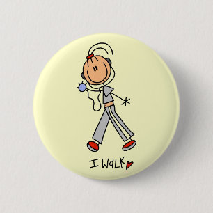 Ich laufe T-Shirts und Geschenke Button