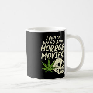 Ich laufe Weh-Horror-Filme Skull Fun Halloween Sto Kaffeetasse