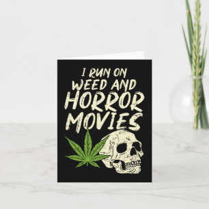 Ich laufe Weh-Horror-Filme Skull Fun Halloween Sto Karte