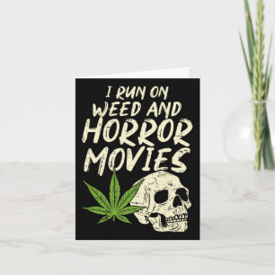 Ich laufe Weh-Horror-Filme Skull Fun Halloween Sto Karte
