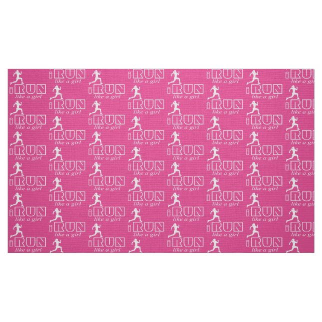 Ich laufe wie ein Mädchen Stoff (Fat Quarter (45,7 x 55,9 cm))
