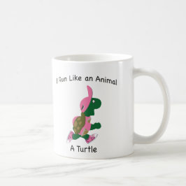 Ich laufe wie ein Tier, eine Schildkröte Kaffeetasse
