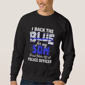Ich lebe Blue My Son Ts Women Thin Line Mama Gesch Sweatshirt