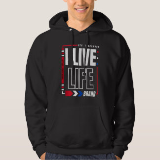Ich lebe das amerikanische Leben - patriotisches U Hoodie