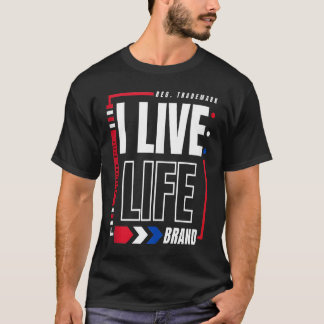 Ich lebe das amerikanische Leben - patriotisches U T-Shirt