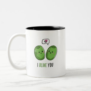 Ich lebe dir Tasse mit zwei Tonen Kaffee