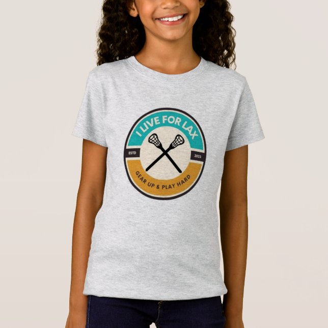 Ich lebe für das T-Shirt "Lax Classic Logo Girls" (Vorderseite)