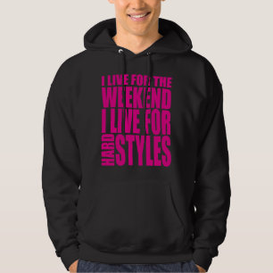 Ich lebe für das Wochenende (Rosa) Hoodie