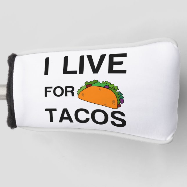 ICH LEBE FÜR TACOS GOLF HEADCOVER (Vorderseite)